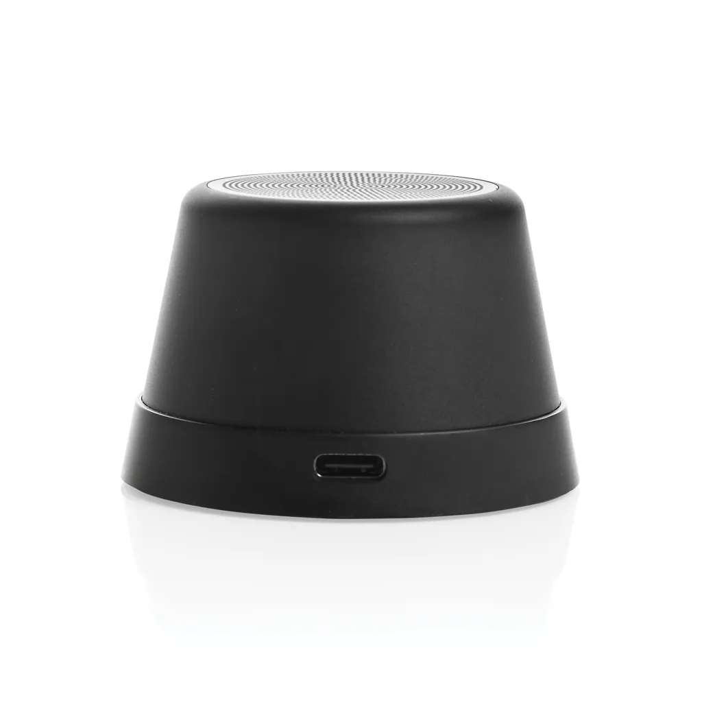 Nivio magnetischer 5W-Speaker aus RCS recyceltem Aluminium, schwarz – Bild 6