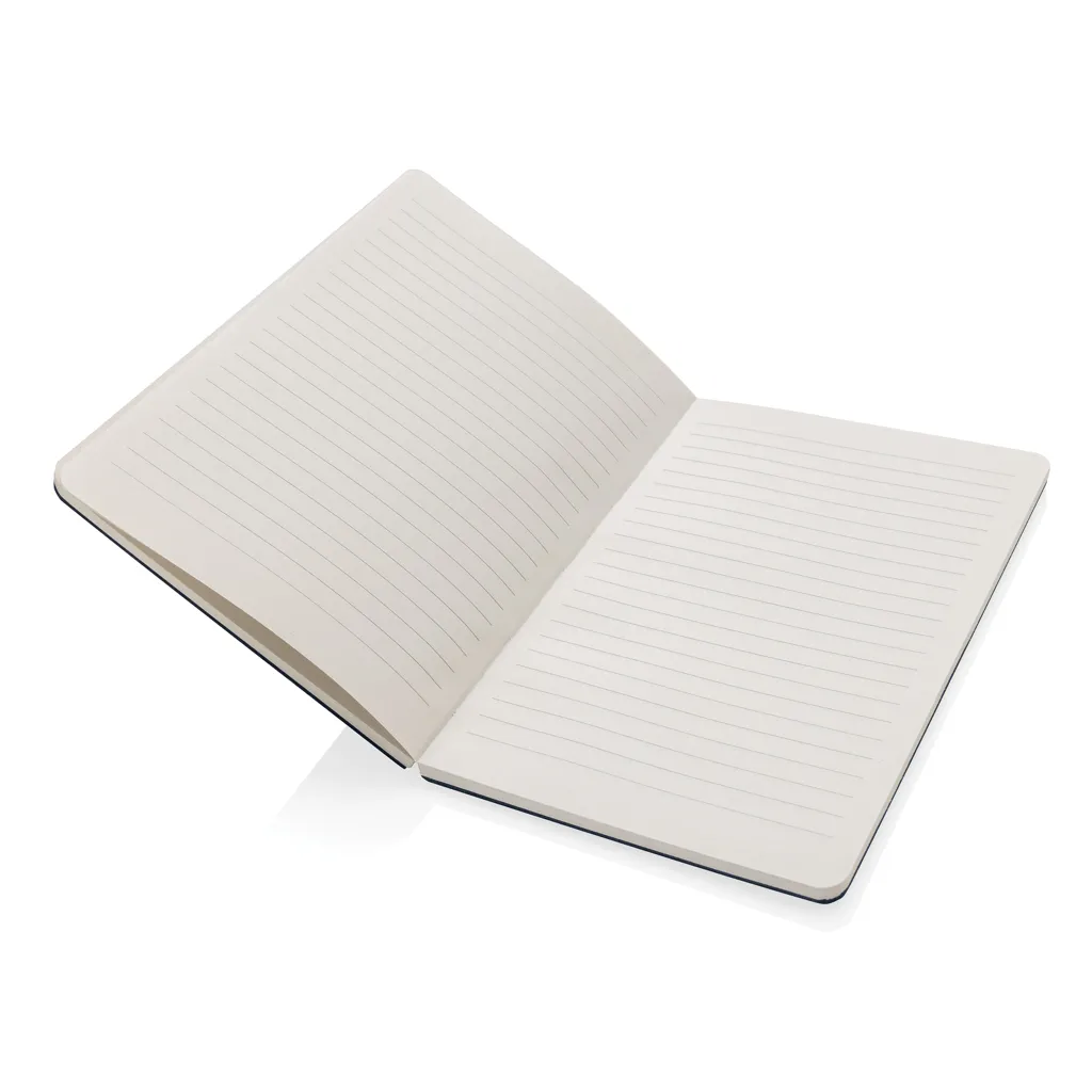 Phrase GRS-zertifiziertes A5-Notizbuch aus recyceltem Filz, schwarz – Bild 4