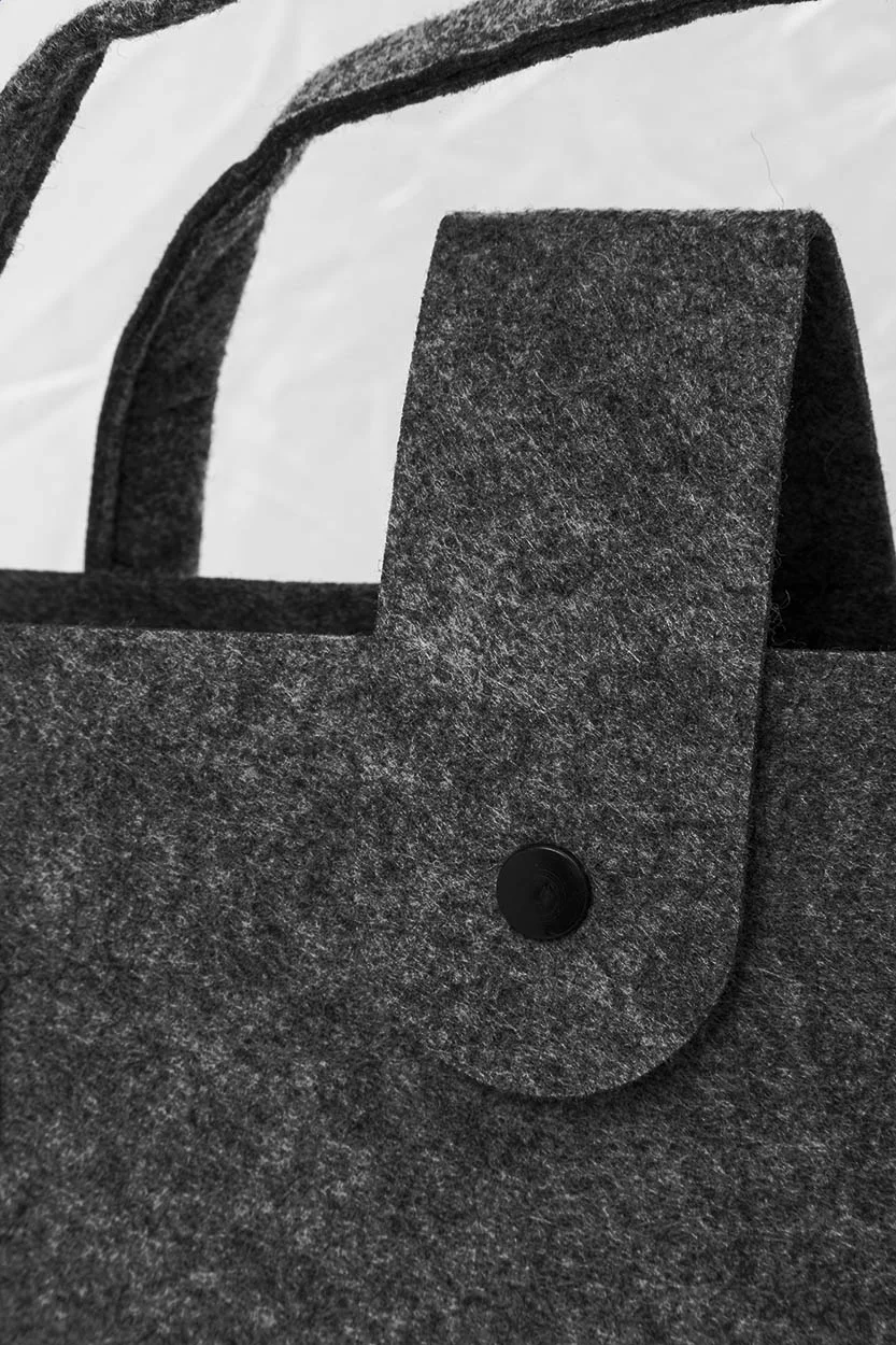 Einkaufstasche RPET Refelt Shop Lux, dunkelgrau – Bild 5