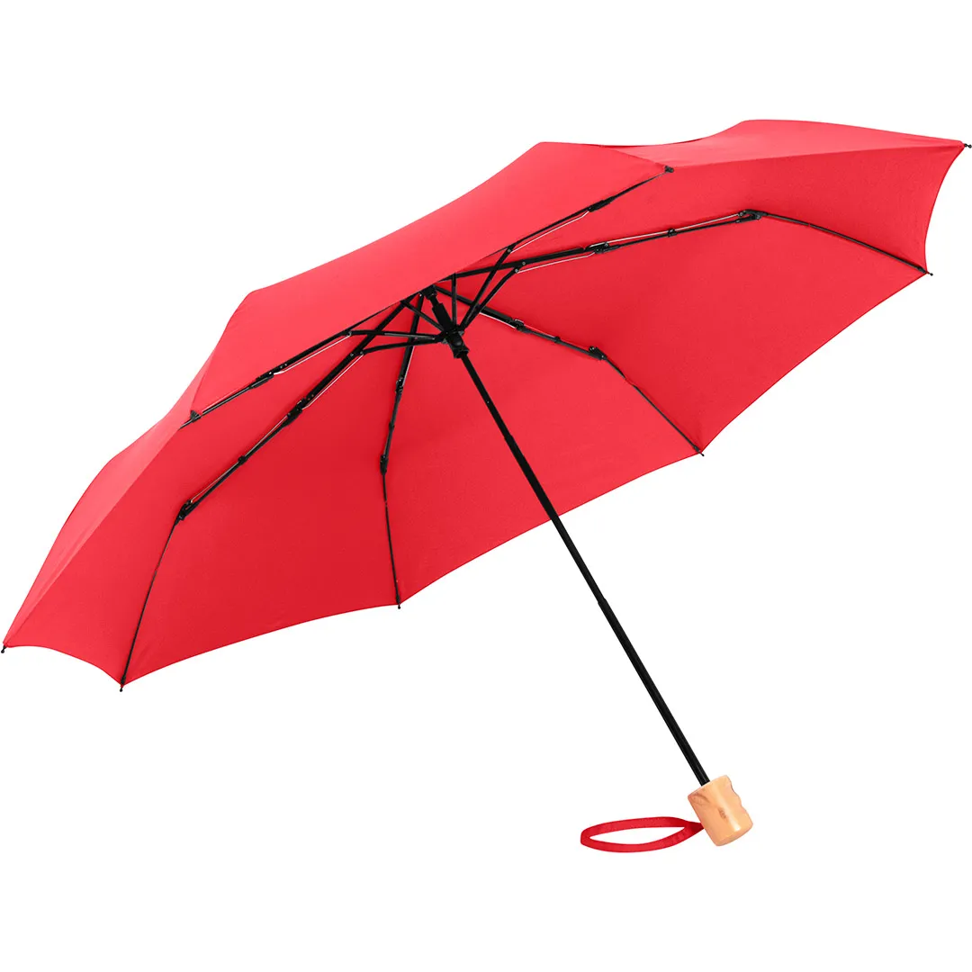 Taschenschirm ÖkoBrella, Ø 98 cm, Länge 26,5 cm, rot wS – Bild 3