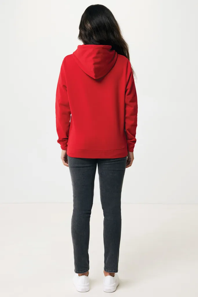 IQONIQ Rila Lightweight Hoodie aus recycelter Baumwolle, rot – Bild 8