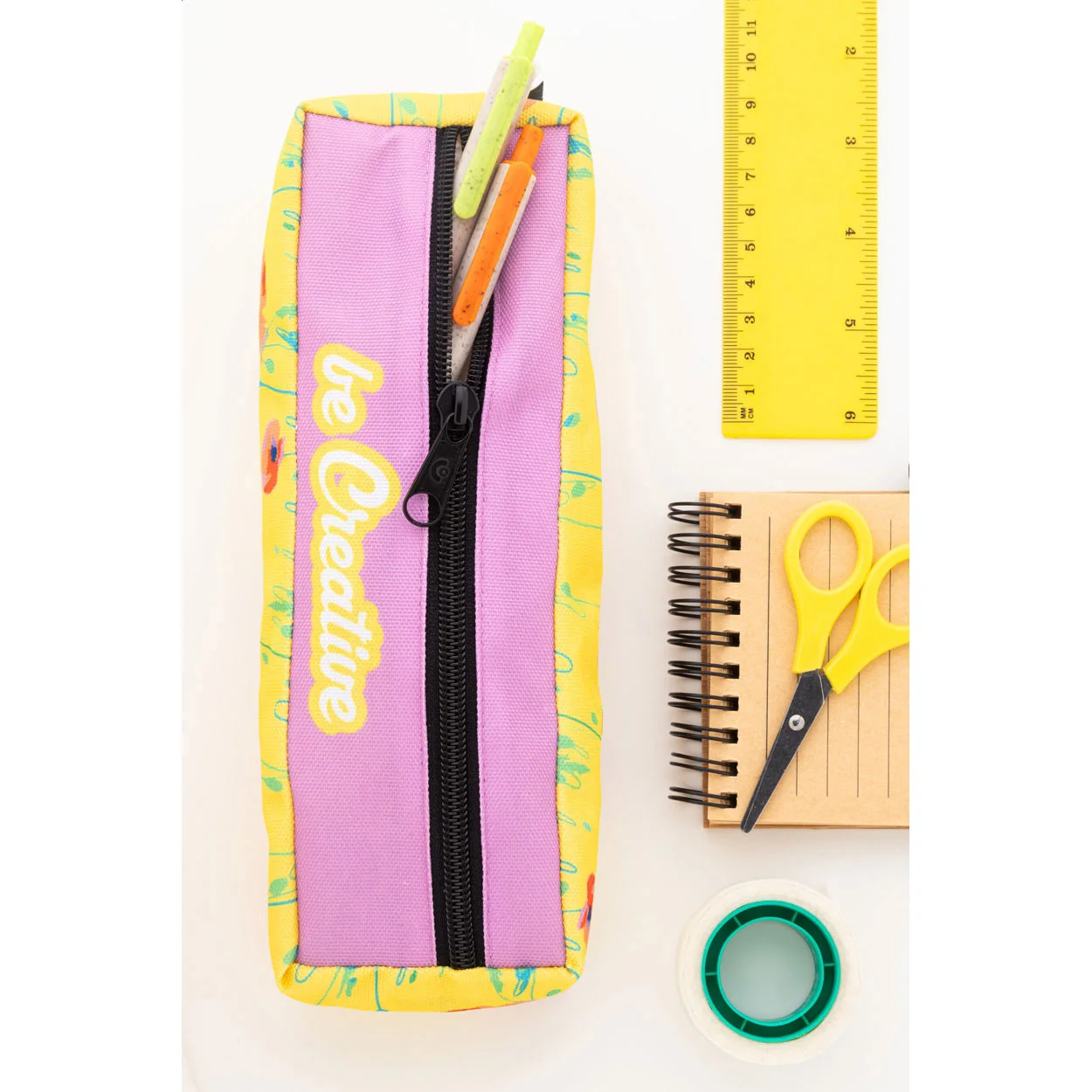 Individuelle RPET Stiftetasche Bloppy, schwarz – Bild 5
