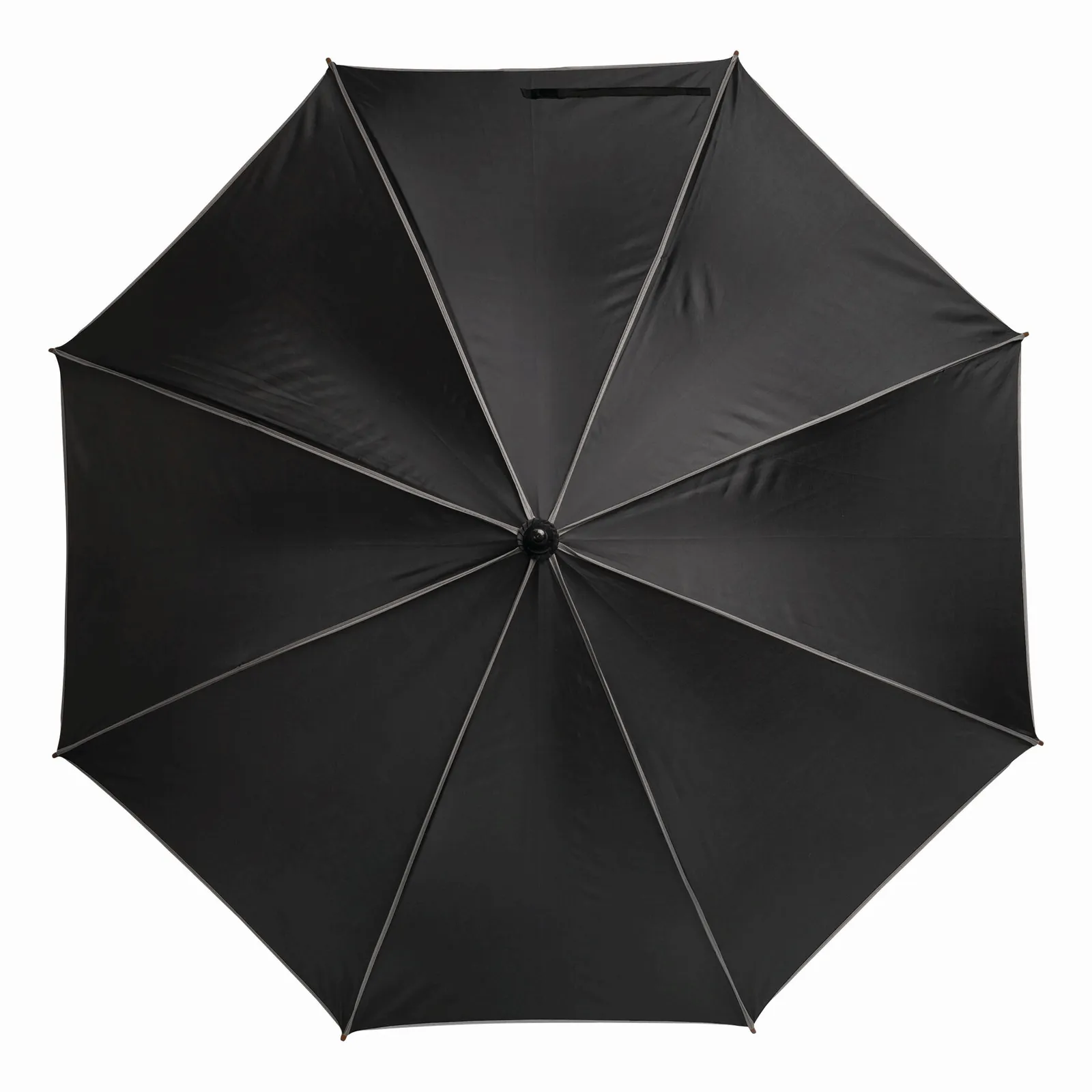 WALTZ Umbrella, Automatik-Holzstockschirm, grau, schwarz – Bild 2