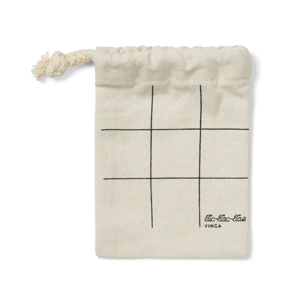 VINGA Tic-Tac-Toe Mini-Spiel, braun – Bild 2