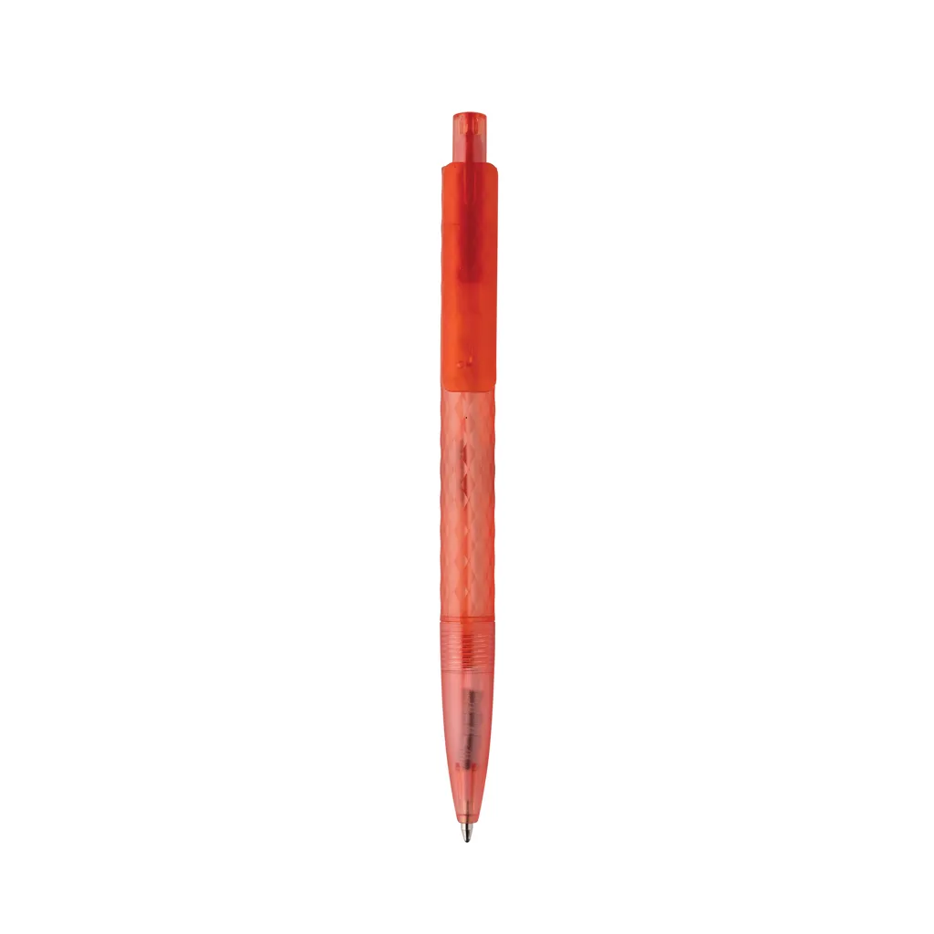 X3 Frosted-Pen aus GRS recyceltem PC, rot – Bild 3