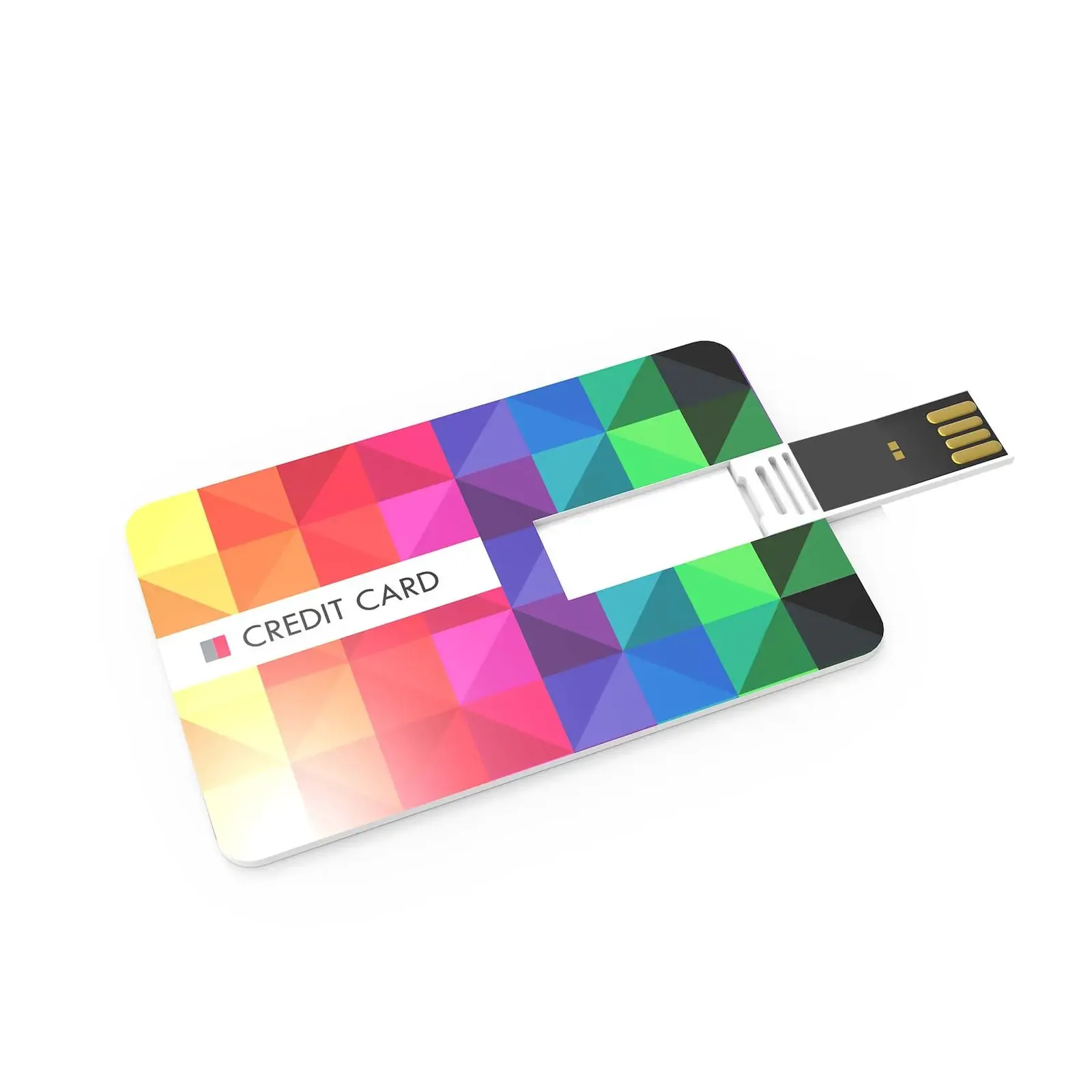 USB-Stick im Kreditkartenformat, Weiß – Bild 4
