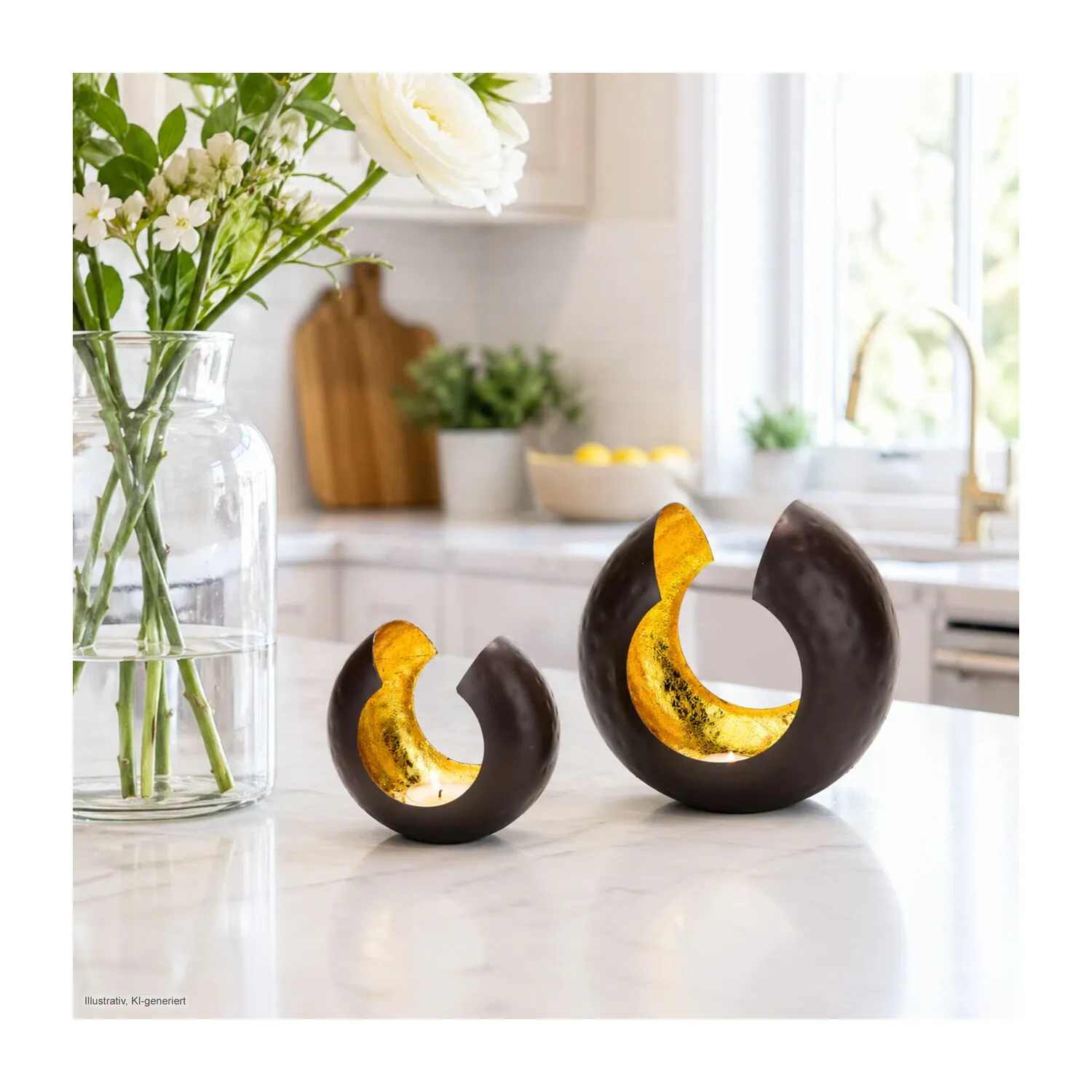 ROMINOX® Teelicht // Sakrale klein, gold – Bild 6