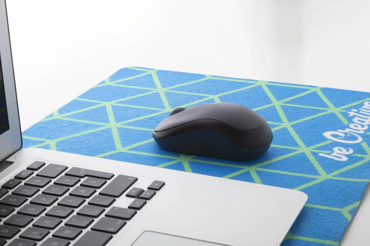 RPET Schreibtischunterlage CreaFelt Cursor XXL, weiß – Bild 5