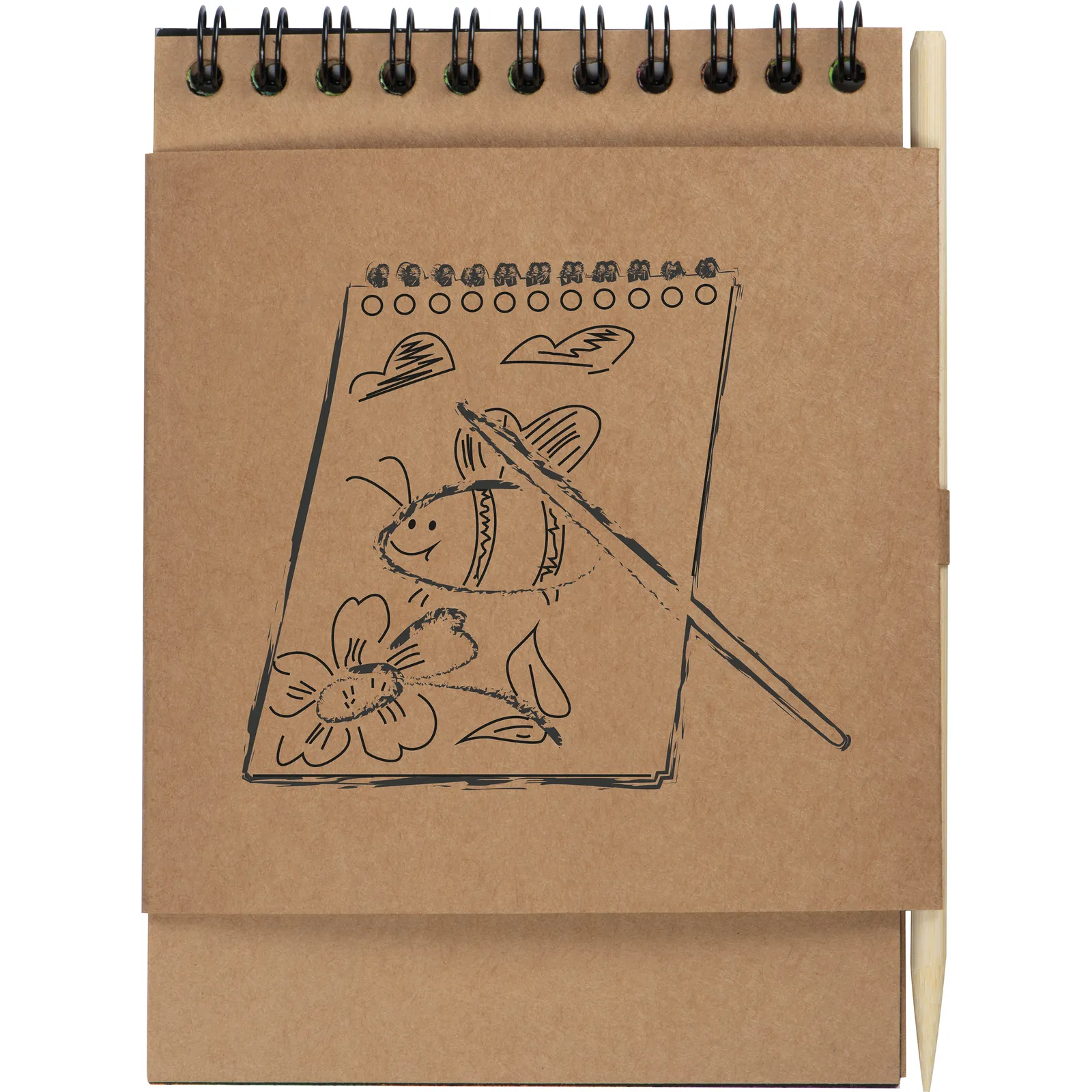Malblock mit Kratzpapier Bangkok, beige – Bild 5