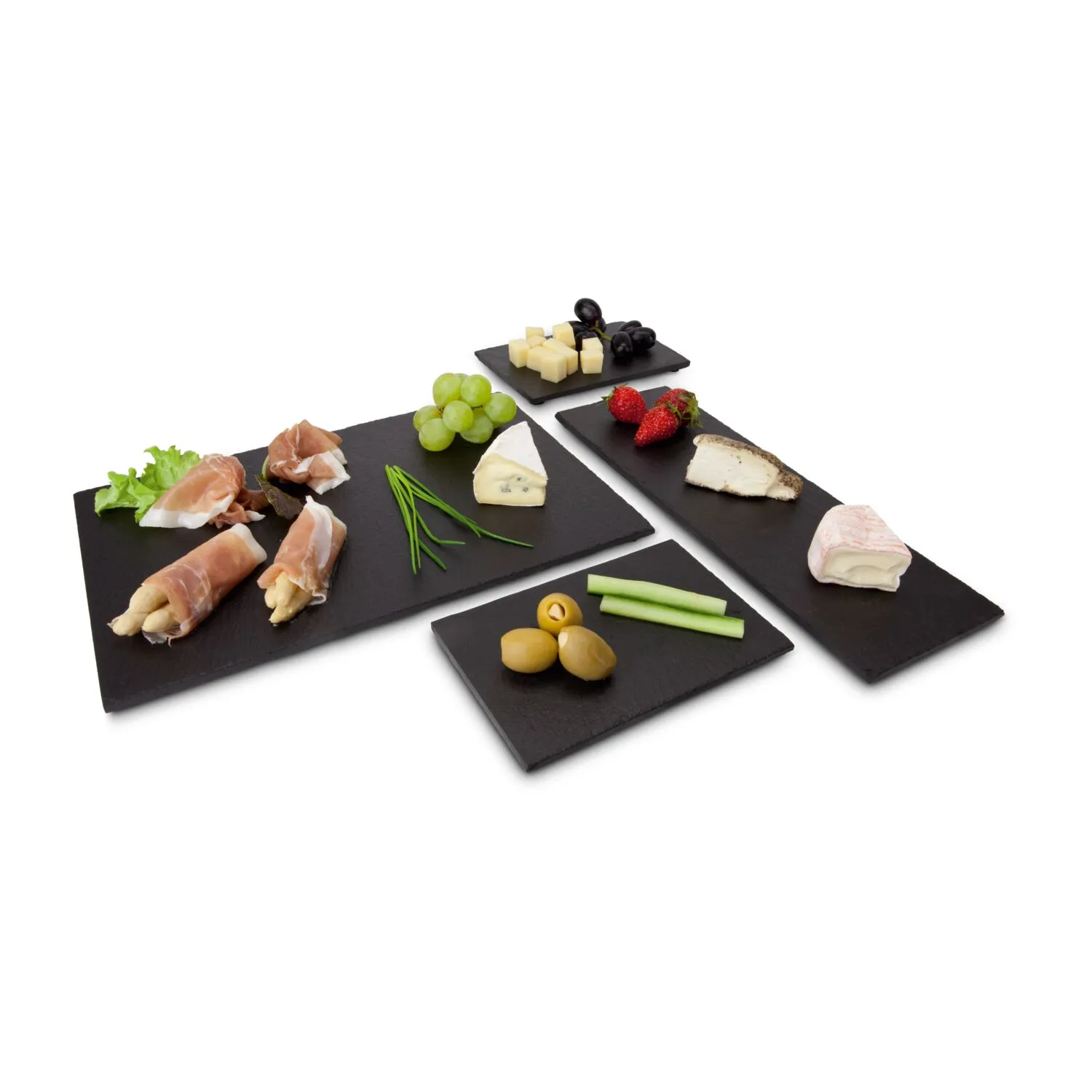 ROMINOX® Schieferplatten-Set // Tapas Ardesia, schwarz – Bild 2