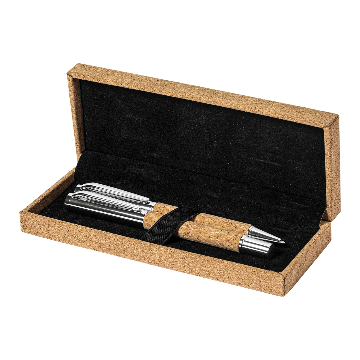 Kugelschreiber Set Garrya, natur, silber – Bild 3
