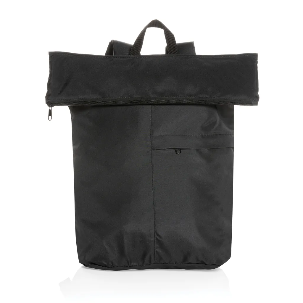 Dillon AWARE™ RPET faltbarer Lightweight-Rucksack, schwarz – Bild 2
