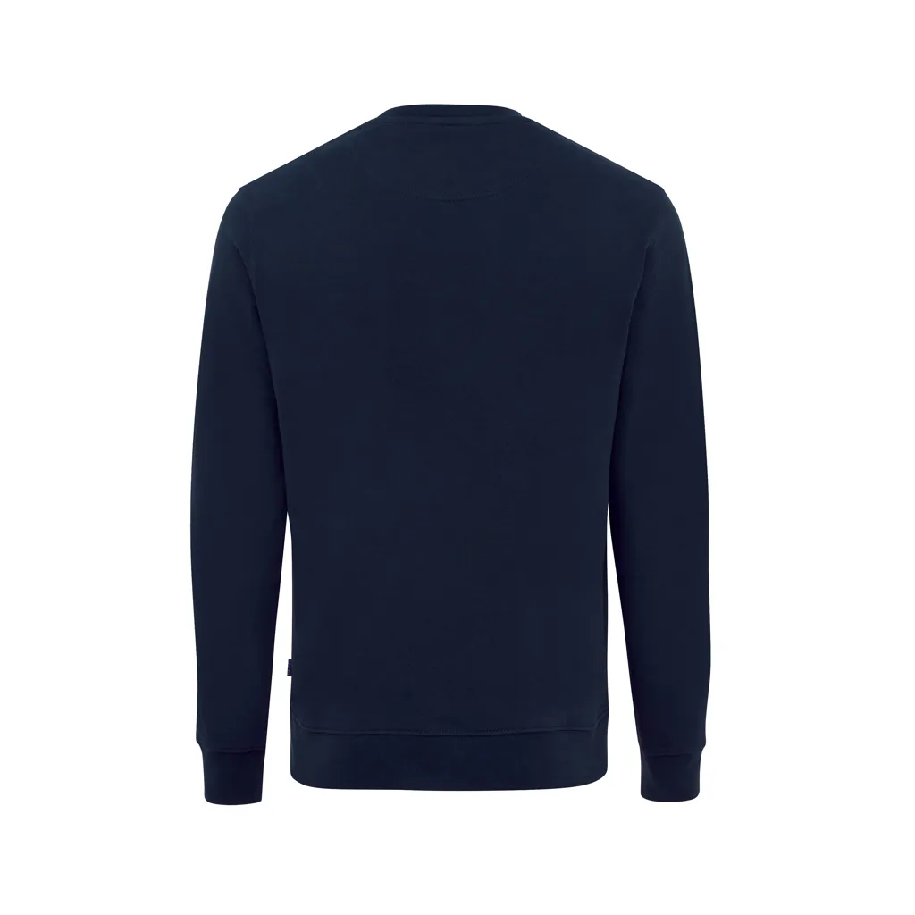 IQONIQ Zion Rundhals-Sweater aus recycelter Baumwolle, navy blau – Bild 2