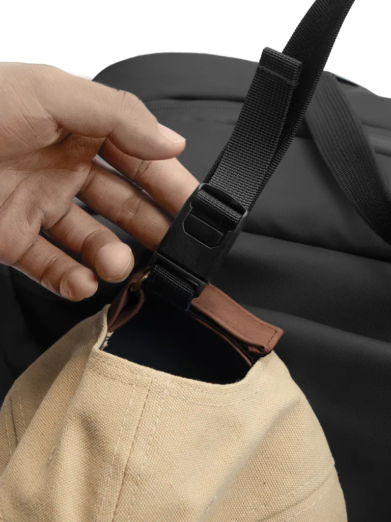 Urban wasserabweisende Wochenendtasche, schwarz – Bild 17