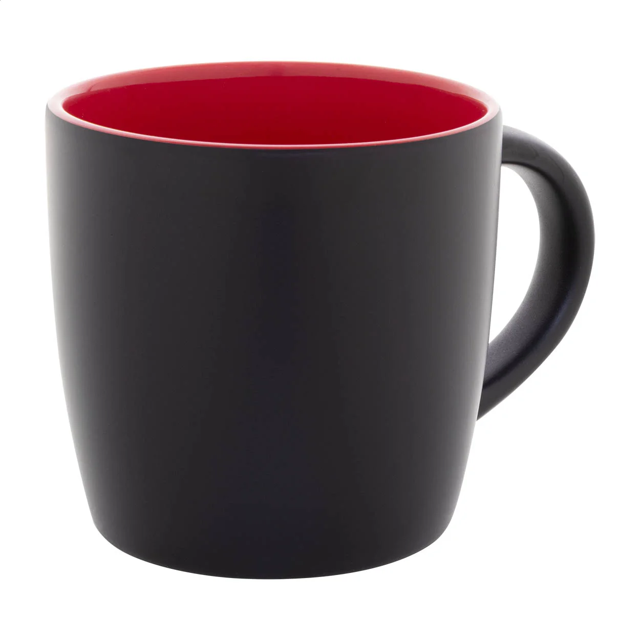 Tasse Sculptus, rot, schwarz – Bild 2