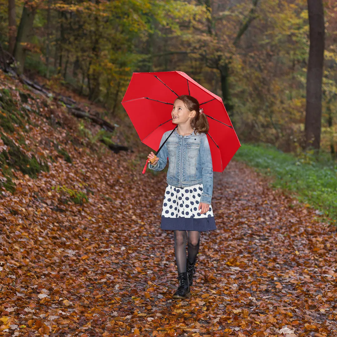 Taschenschirm ÖkoBrella, Ø 98 cm, Länge 26,5 cm, rot wS – Bild 9