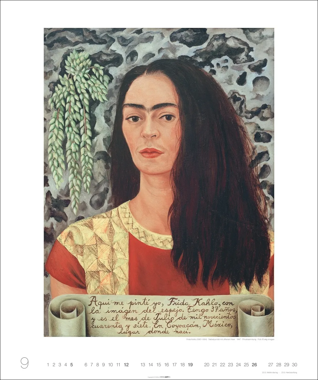 Frida Kahlo Edition Wandkalender 2027 – Bild 10