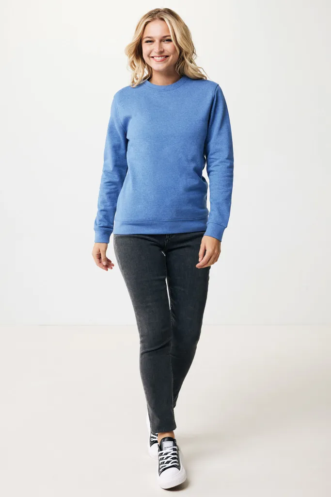 IQONIQ Denali ungefärbt. Rundhals-Sweater aus recycelter BW, heather blue – Bild 5