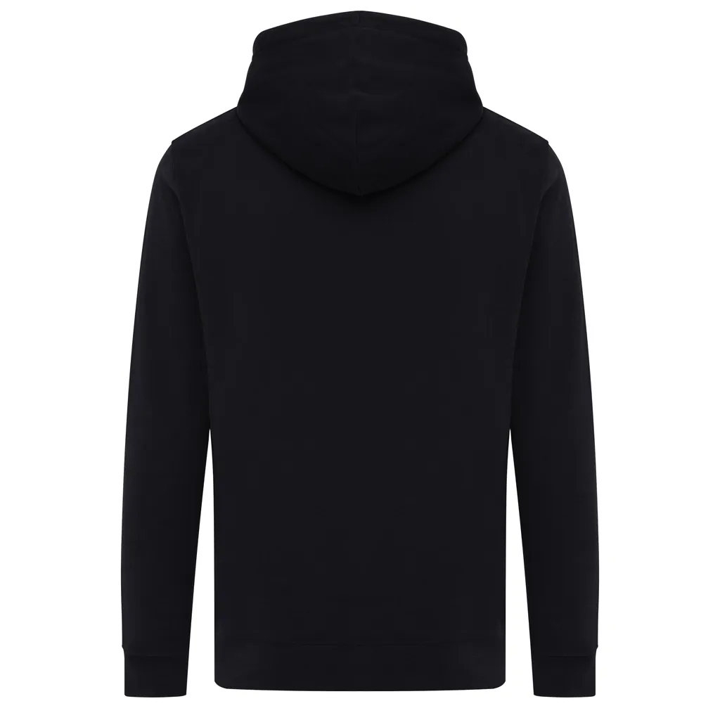IQONIQ Rila Lightweight Hoodie aus recycelter Baumwolle, schwarz – Bild 2