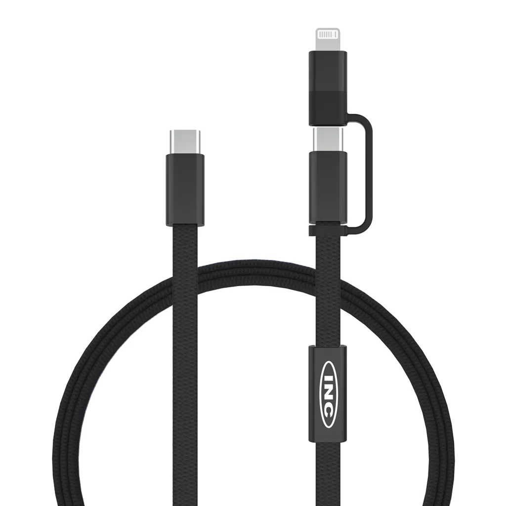 Arc RCS 60W 120cm 2-in-1 Schnellladekabel, schwarz – Bild 4