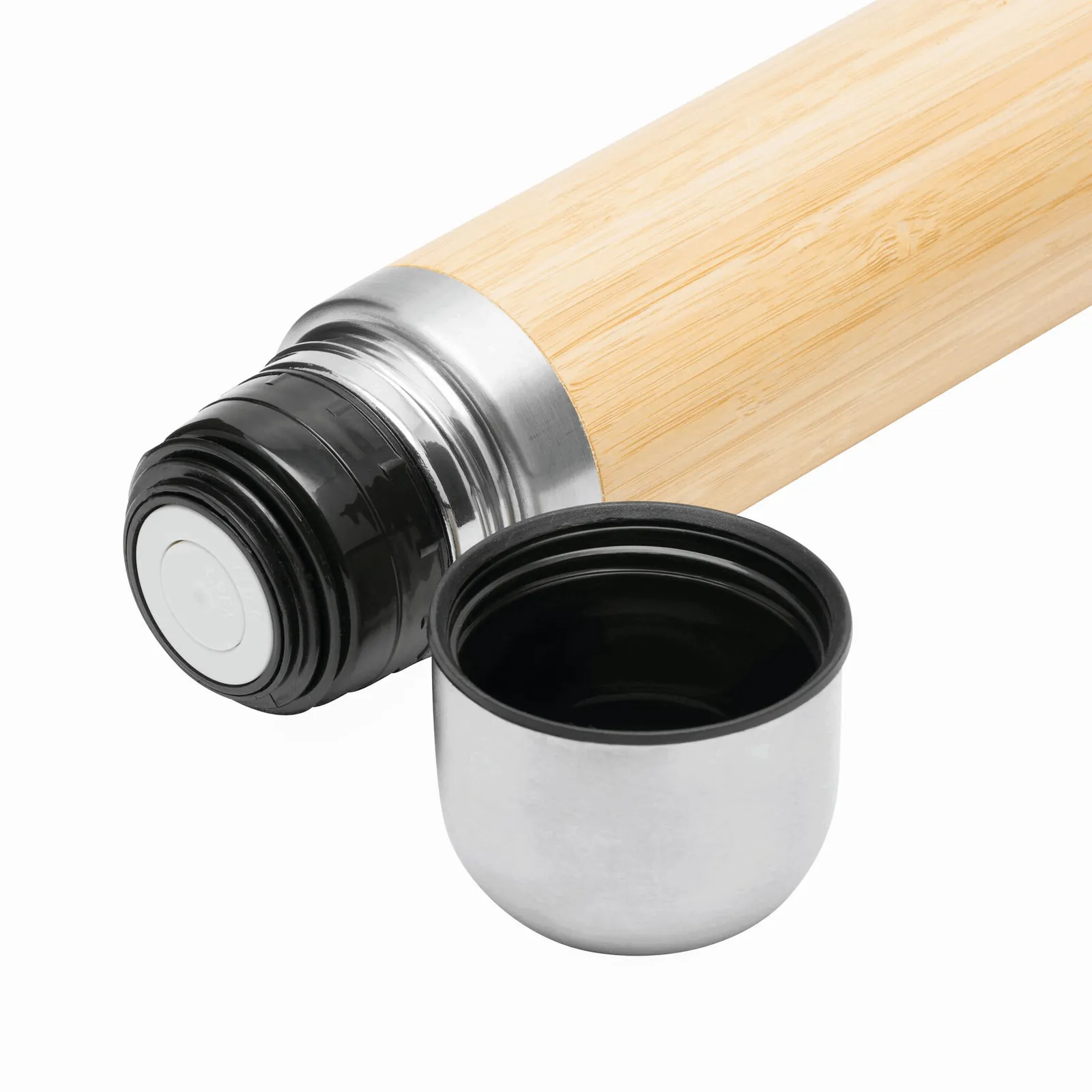 BAMBOO SPACE - Vakuum-Isolierkanne braun, silber, braun, silber – Bild 6