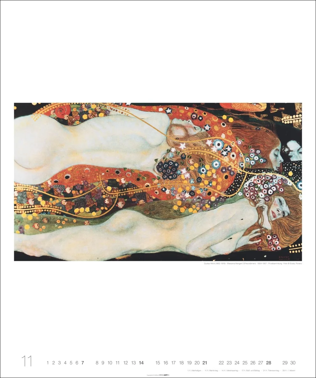 Gustav Klimt Edition Wandkalender 2027 – Bild 12