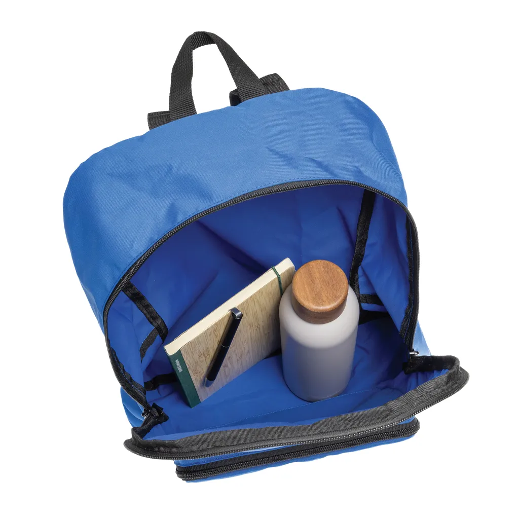 Dillon AWARE™ RPET faltbarer klassischer Rucksack, Königsblau – Bild 5