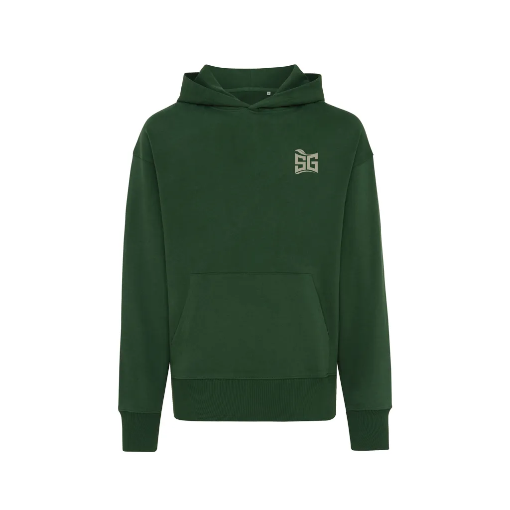 IQONIQ Yoho Relax-Hoodie aus recycelter Baumwolle, forest green – Bild 3