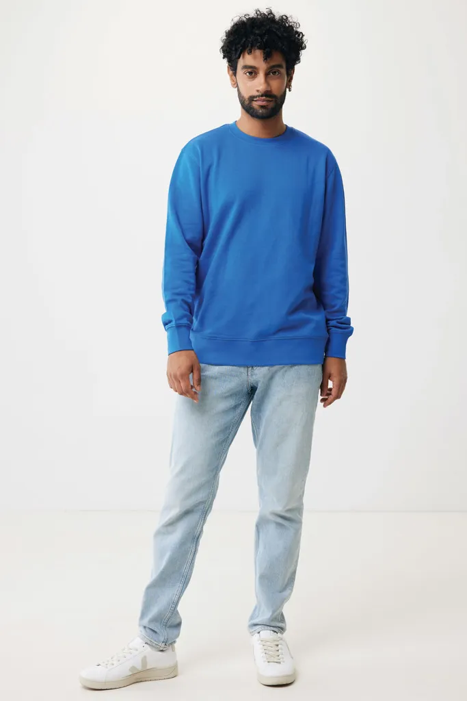 IQONIQ Etosha Lightweight Sweater aus recycelter Baumwolle, Königsblau – Bild 4