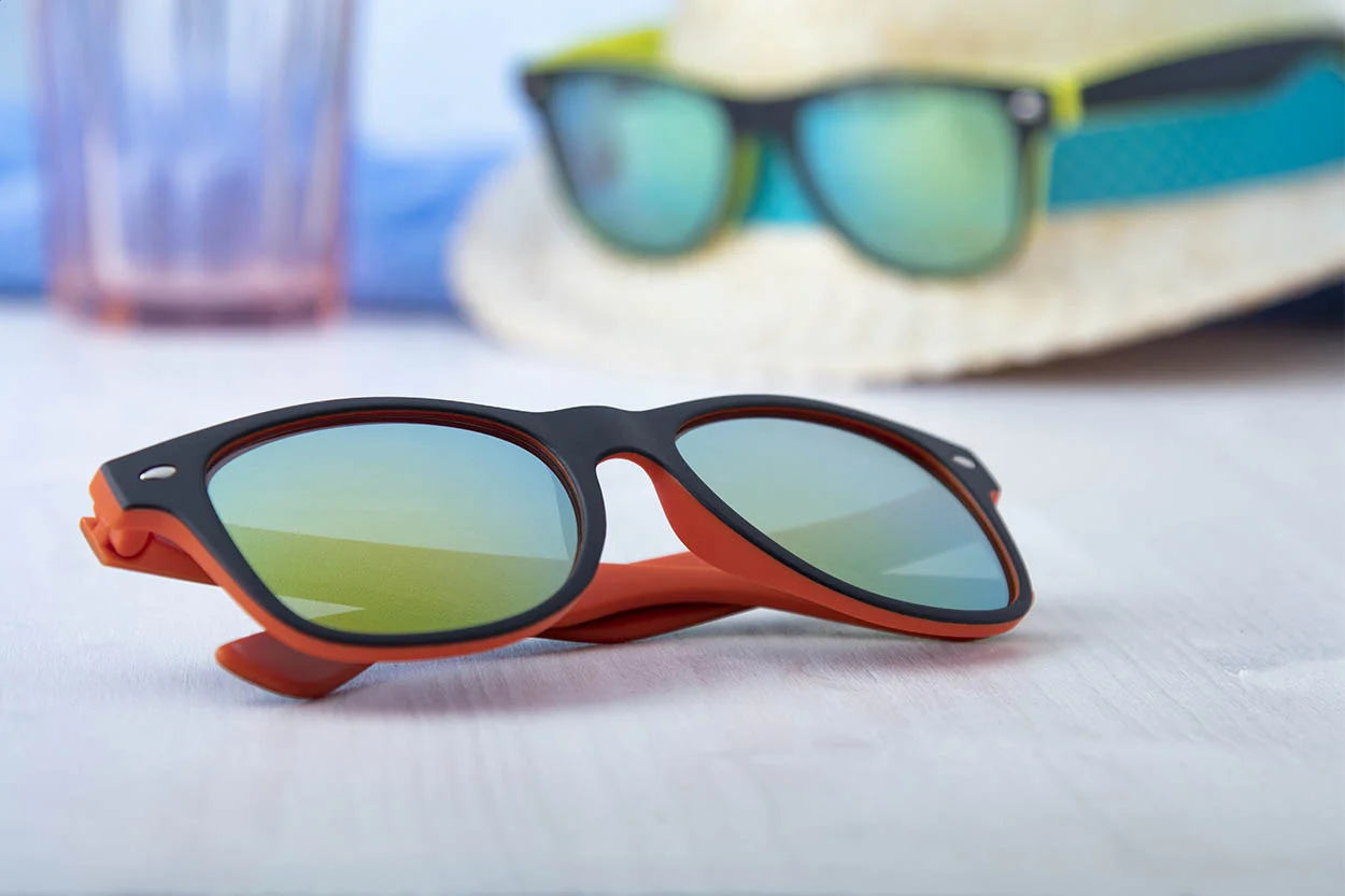 Sonnenbrille Noosa, orange, schwarz – Bild 3
