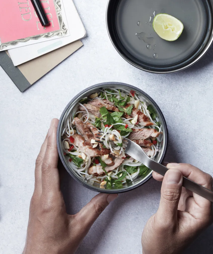 Black+Blum Glass Lunch Bowl 750ml, silber – Bild 8