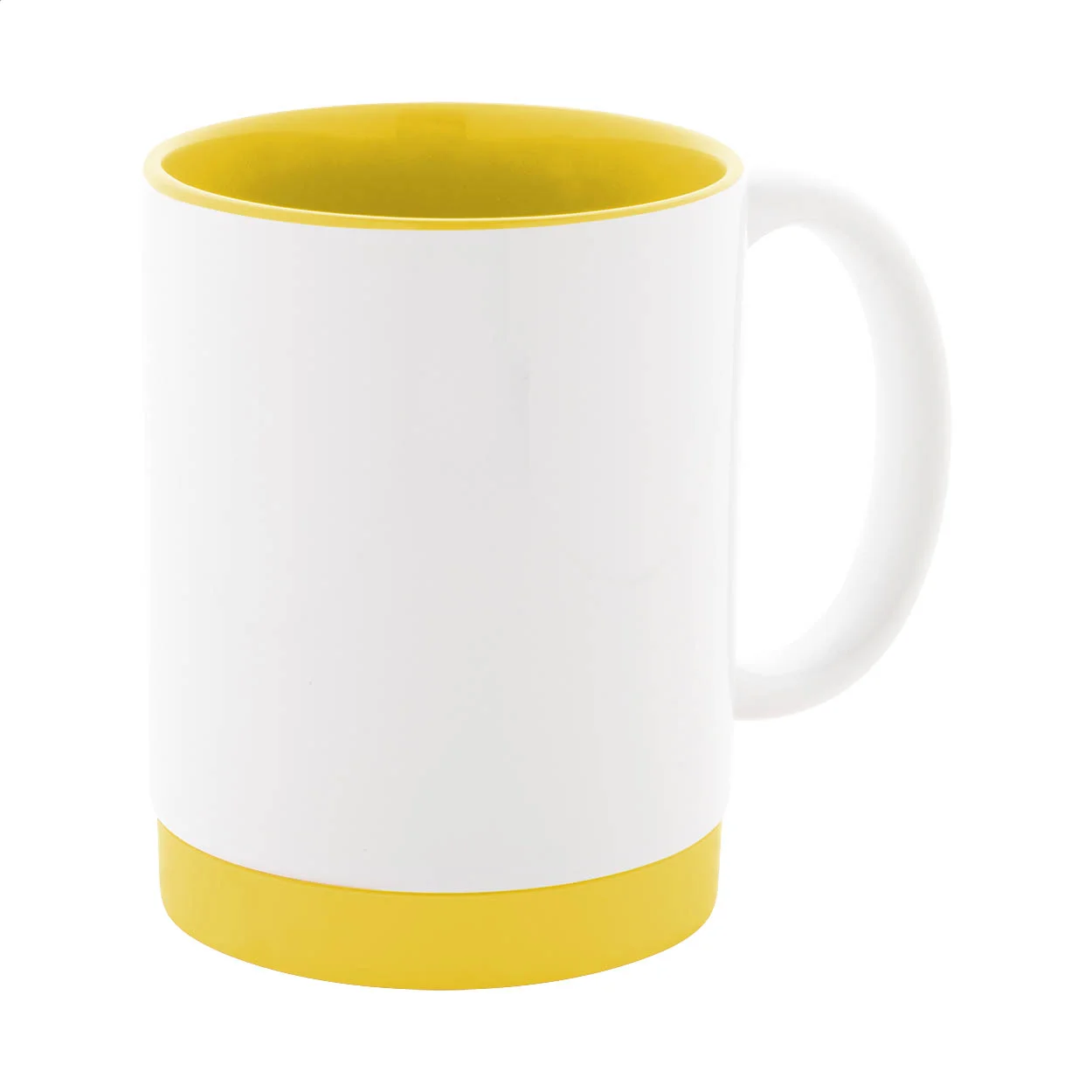 Sublimationstasse MultiColour Plus, gelb, weiß – Bild 2