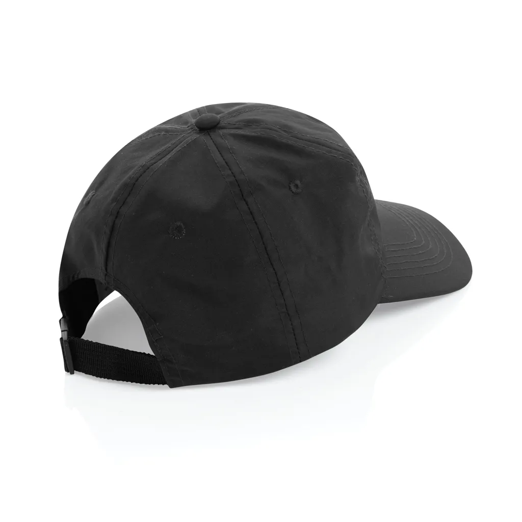 KENTO URBAN RCS 5-Panel-Cap aus RCS recyceltem Nylon, schwarz – Bild 4