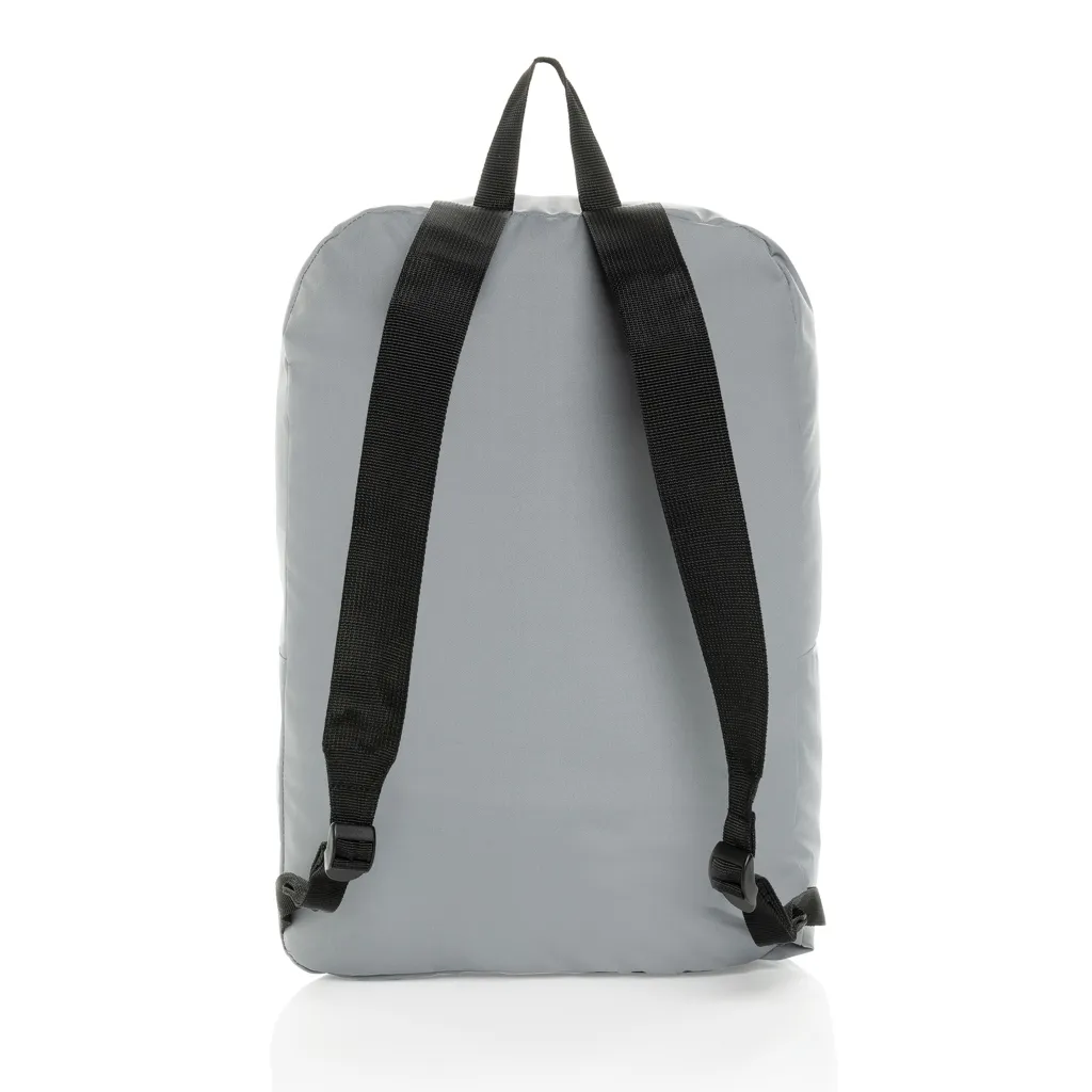 Dillon AWARE™ RPET faltbarer klassischer Rucksack, grau – Bild 4