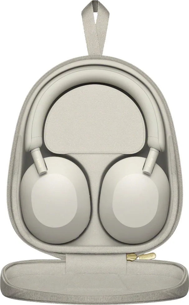 SONY WH-1000XM5 Kabelloser Kopfhörer mit Geräuschunterdrückung, Silber – Bild 4