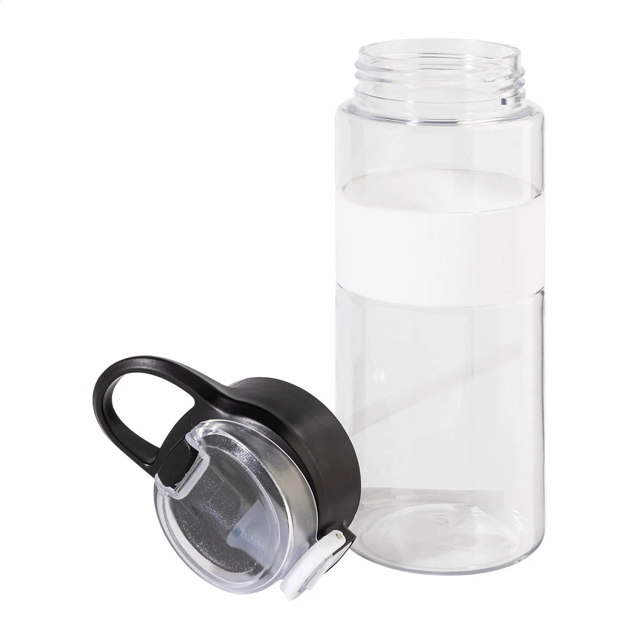 RPET Trinkflasche Fitgrip, weiß – Bild 3