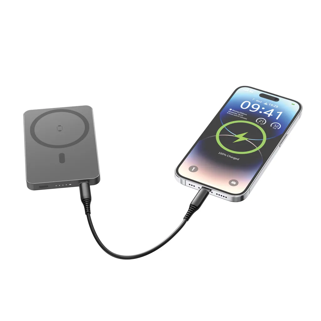 Urban Vitamin Marin 5.000mAh magnet. 15W Wireless Powerbank, schwarz – Bild 5