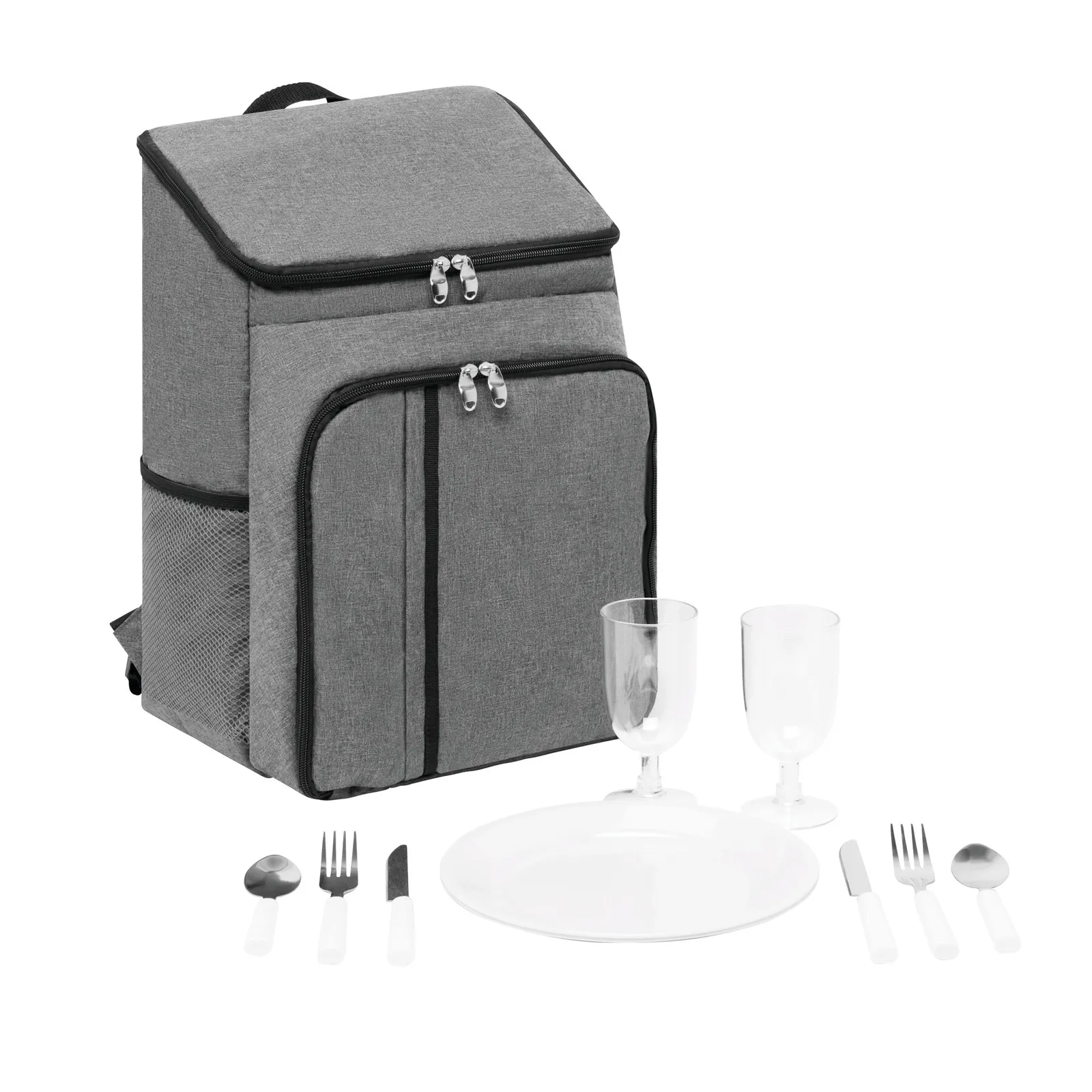 LEISURE DAY - Picknick-Rucksack grau, schwarz, grau, schwarz – Bild 7
