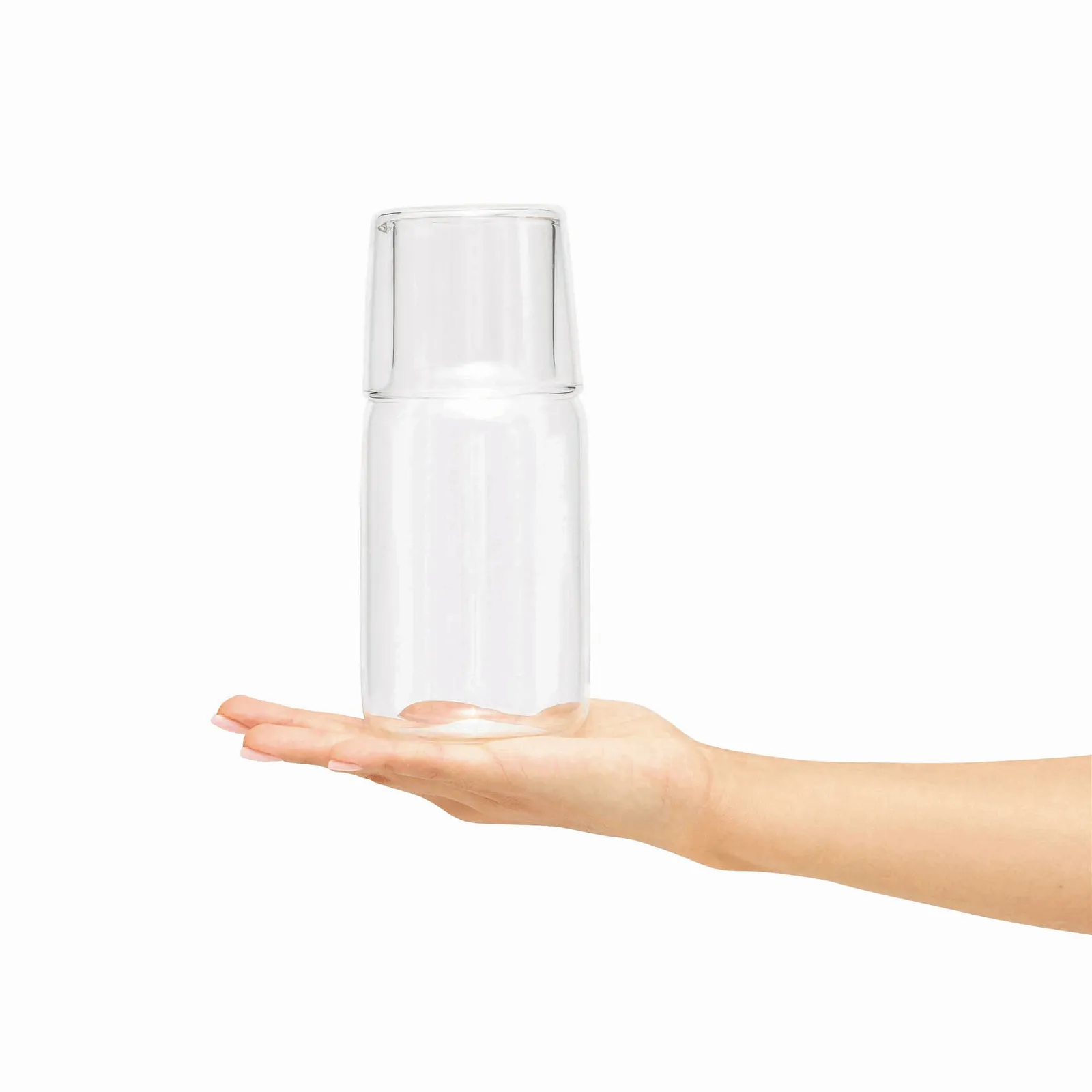 CALMY - Glaskaraffe mit Trinkglas transparent, transparent – Bild 7