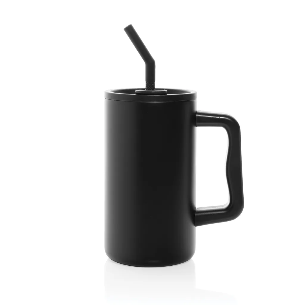 Cube Becher aus RCS recyceltem Stahl 800ml, schwarz – Bild 2
