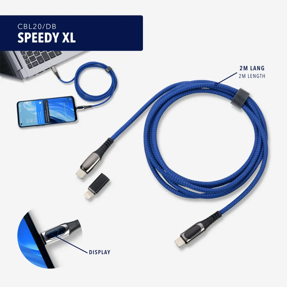 Ladekabel SPEEDY XL blau/gunmetal, blau/gunmetal – Bild 7
