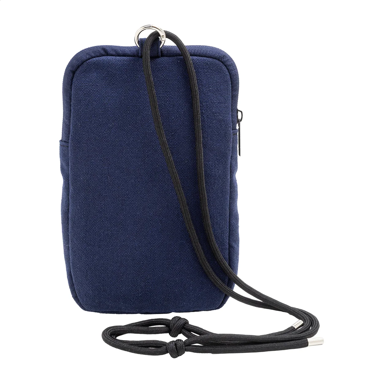 Umhängetasche CanvaFon für Handys aus recyceltem Canvas, blau – Bild 4
