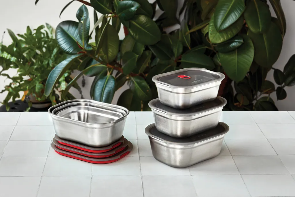 Black+Blum 3-tlg. Mealprep Box Set - klein, medium, groß, grau – Bild 12