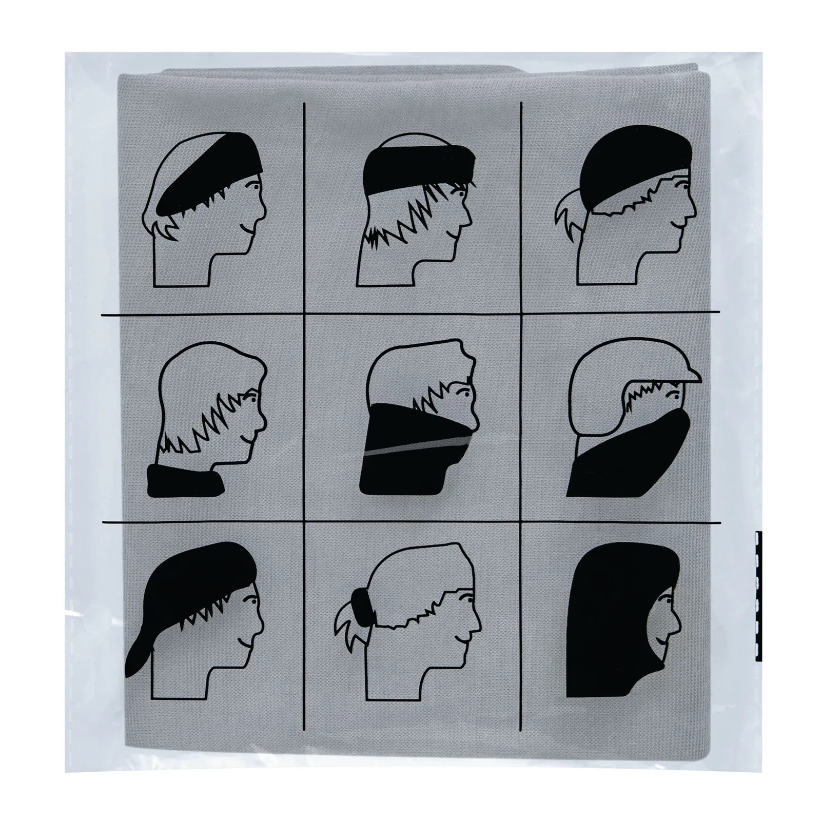 TRENDY - Multifunktionstuch, grau – Bild 3