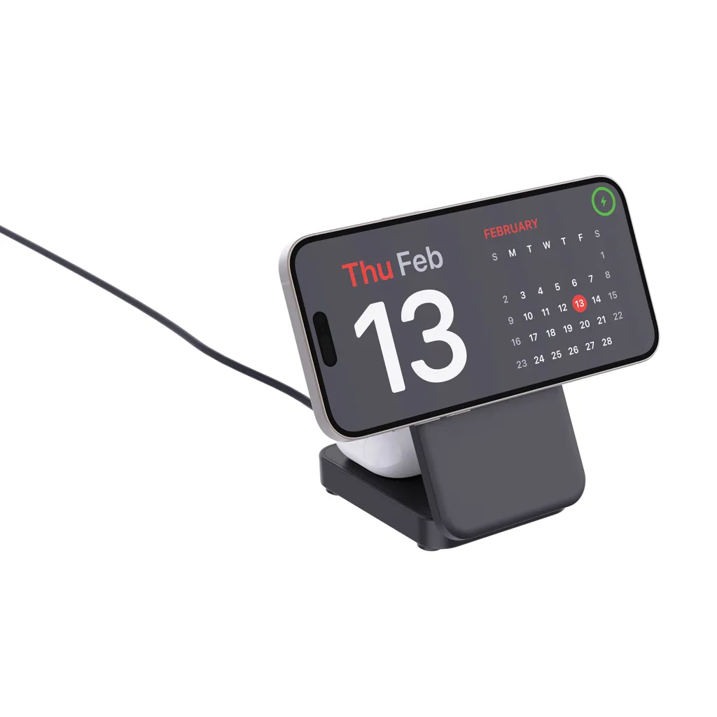 Urban Vitamin Arcadia 15W 3in1 Magnet-Charger aus RCS rABS, schwarz – Bild 4
