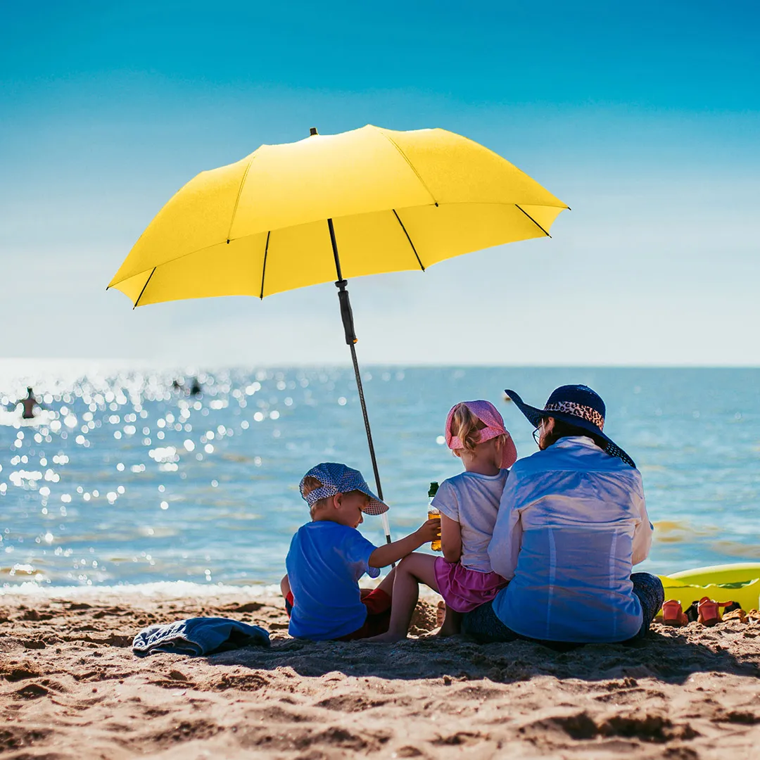 Strand-Sonnenschirm Travelmate Camper, gelb – Bild 4