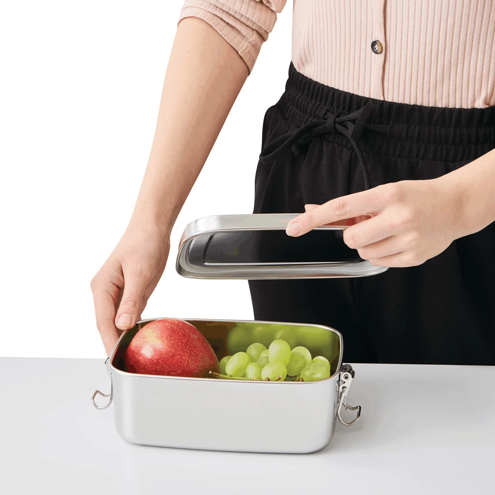 STRONG BREAK - Edelstahl Lunchbox silber, silber – Bild 6