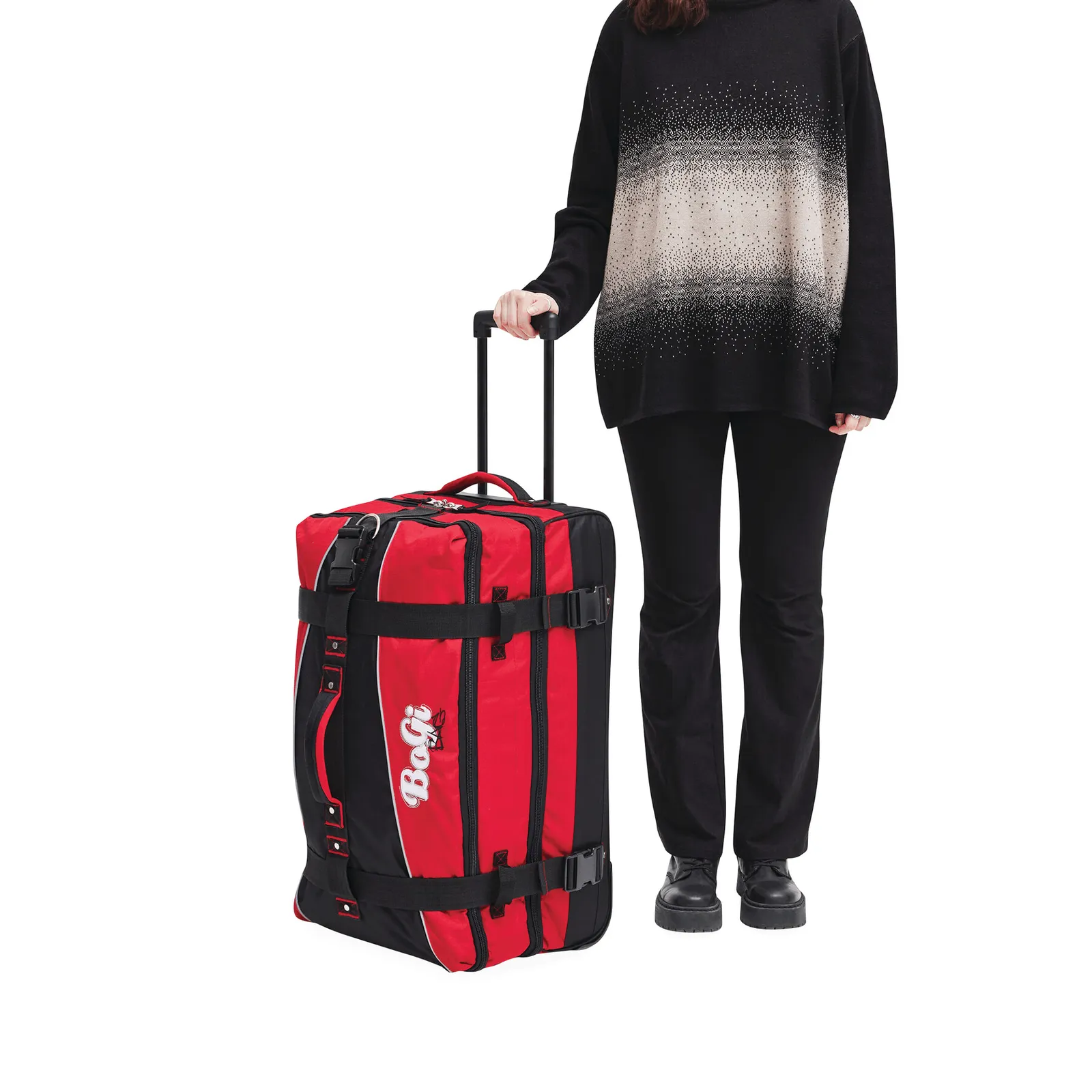 BOGI L - Trolley-Reisetasche BoGi L, rot, schwarz – Bild 14