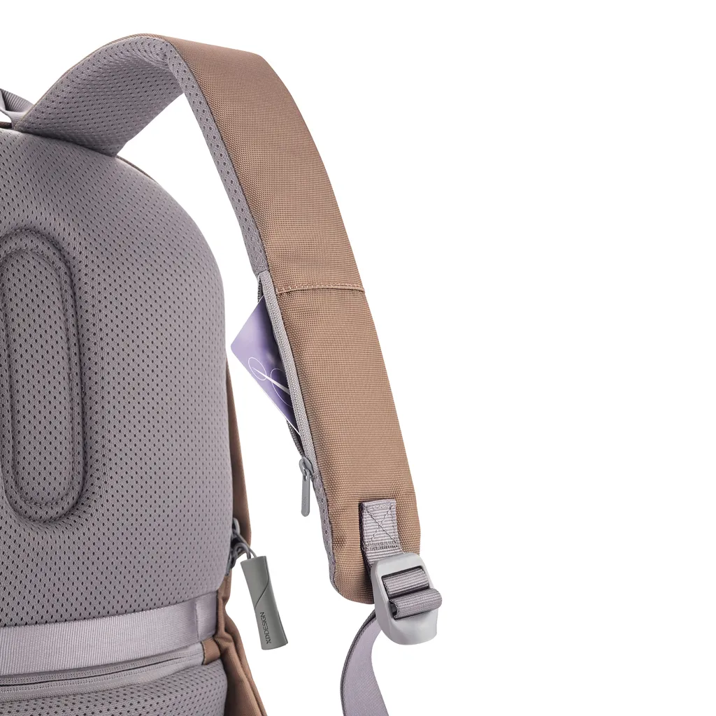 Bobby Soft, Anti-Diebstahl-Rucksack, khaki – Bild 9