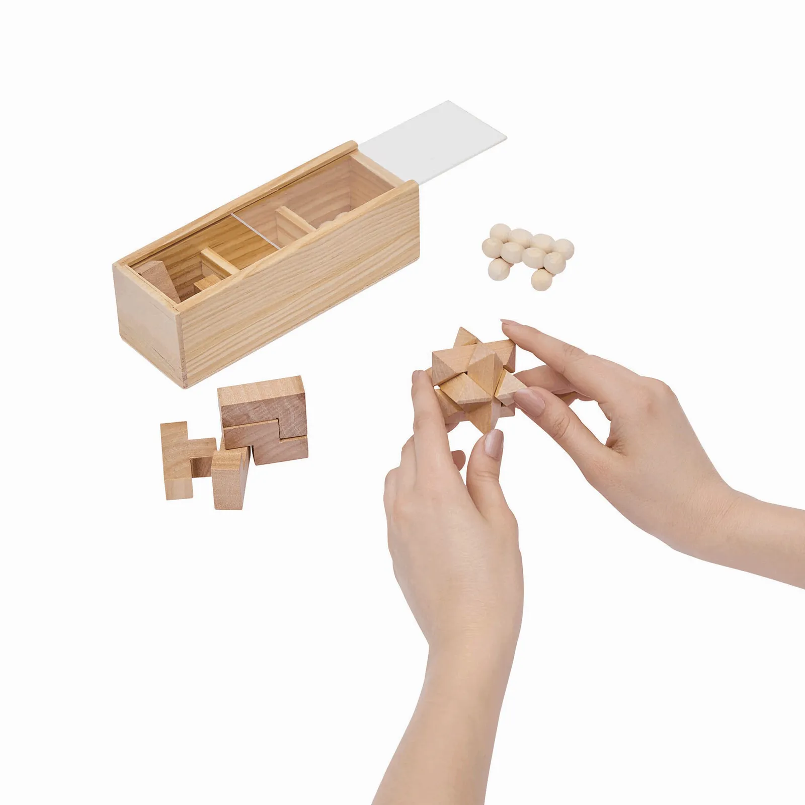 BRAIN POWER - Geschicklichkeitsspiel-Set braun, braun – Bild 6